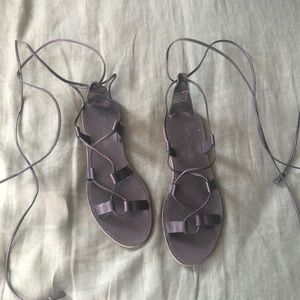 Madewell Boardwalk Lace Up Sandals